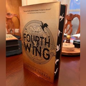 First Edition Fourth Wing Book with sprayed edges